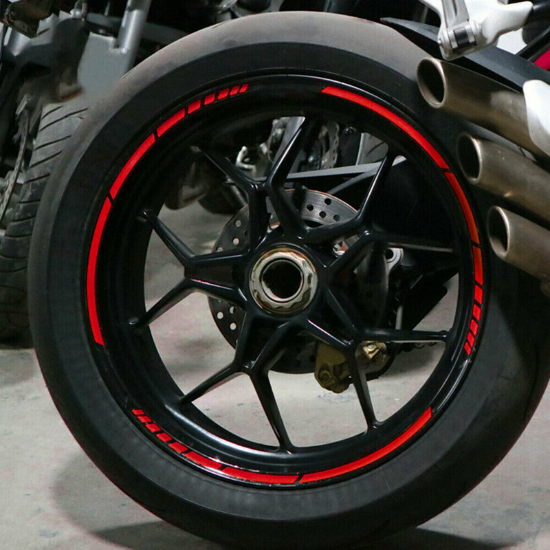Motorcycle Gear Exchange - 16Pc Motorcycle Bike Car Tire Reflective
