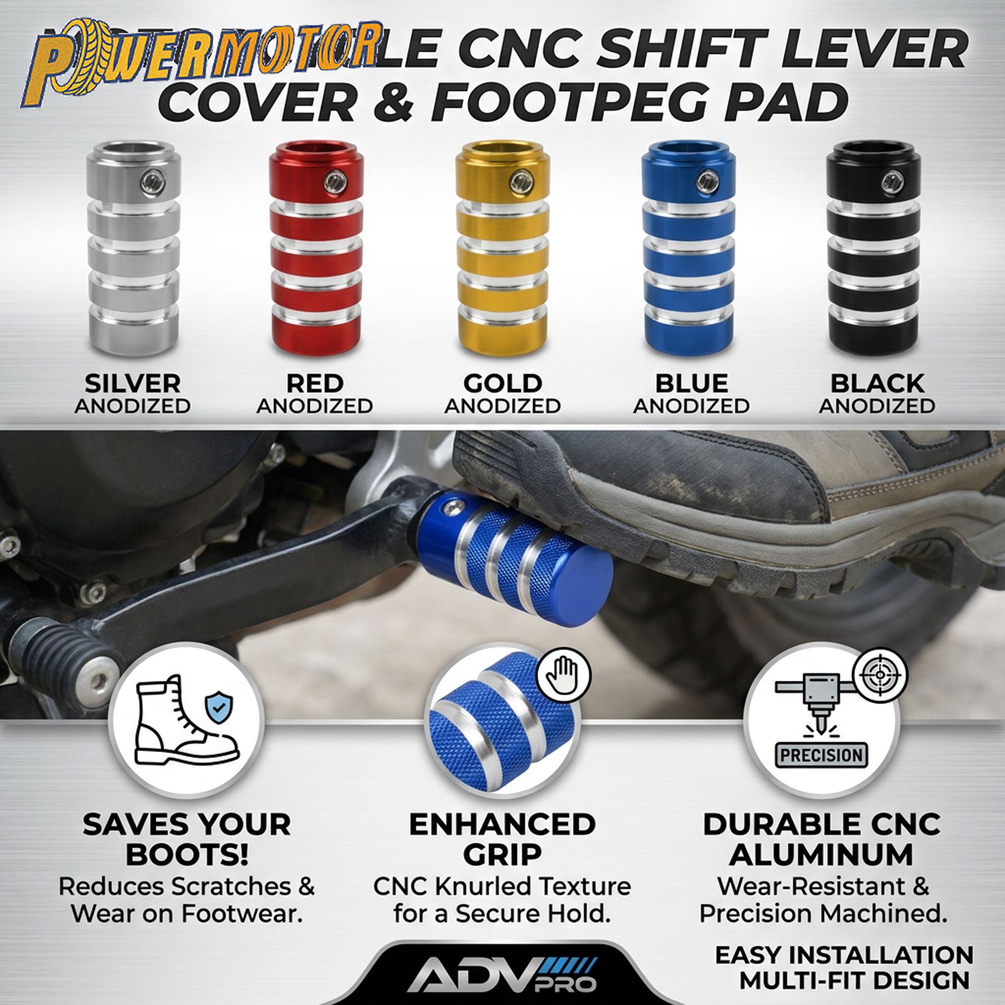 Motorcycle Gear Lever Cover - DirtBike Motorcycle CNC Gear Shift Lever