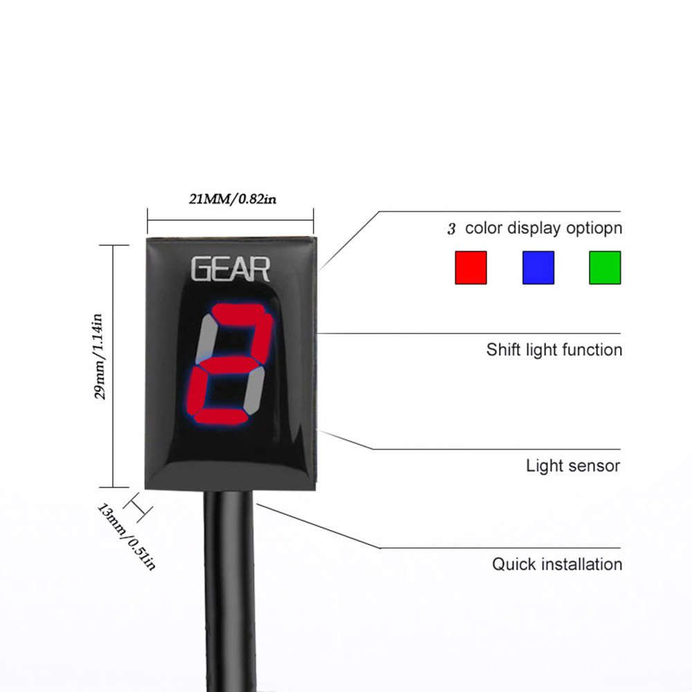 Gear Display Indicator For HON - مراجعة Motorcycle Gear Display وسعره