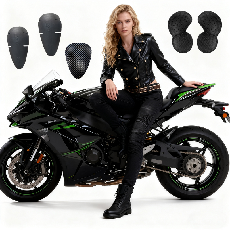 Womens Motorcycle Jeans Black  - مراجعة Motorcycle Gear Women Pants وسعره