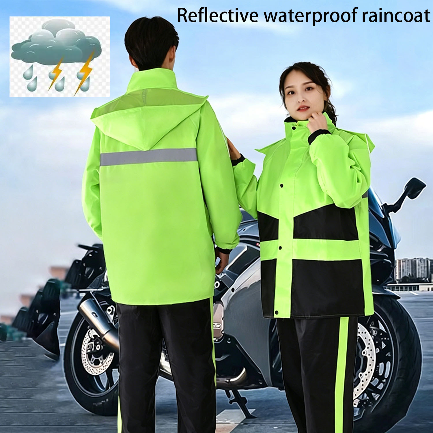 Motorcycle Raincoat Suits Men  - مراجعة Motorcycle Gear Rain وسعره