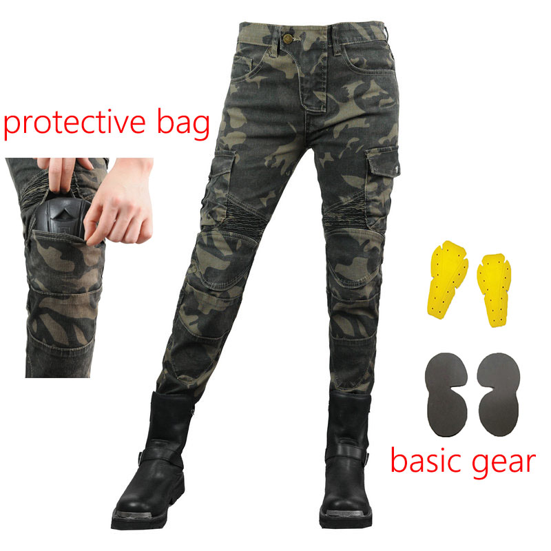 Women Jeans Camouflage Motorcy - مراجعة Motorcycle Gear Testing وسعره
