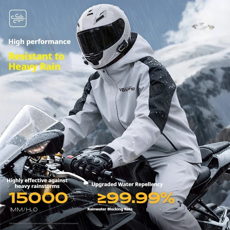 Motorcycle Split Riding Rainco - مراجعة Motorcycle Gear Rain وسعره