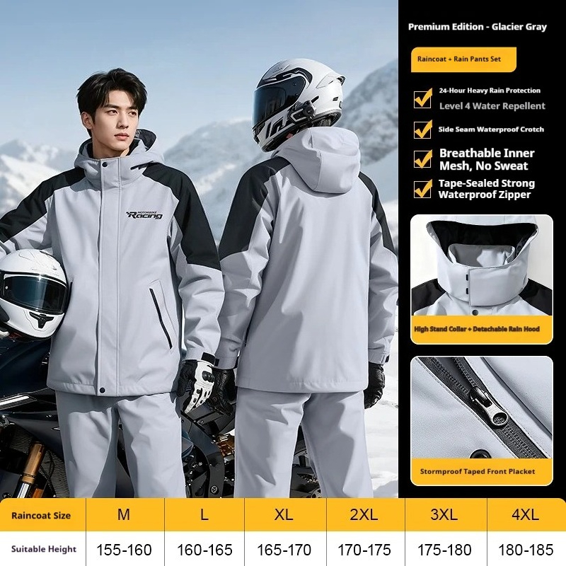 Motorcycle Split Riding Rainco - مراجعة Motorcycle Gear Rain وسعره