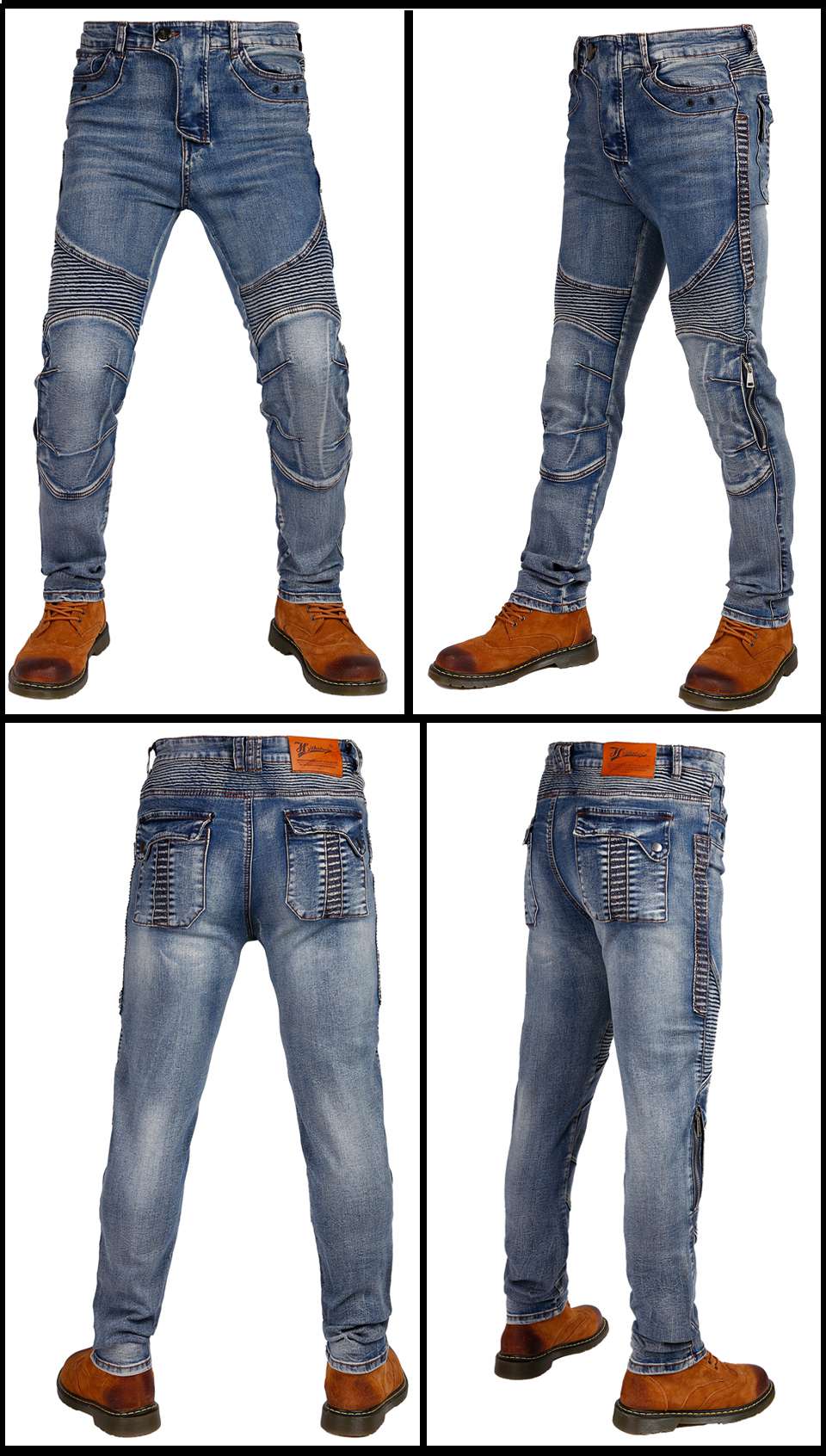 Motorbike Trousers spring and  - مراجعة Motorcycle Gear Blue وسعره