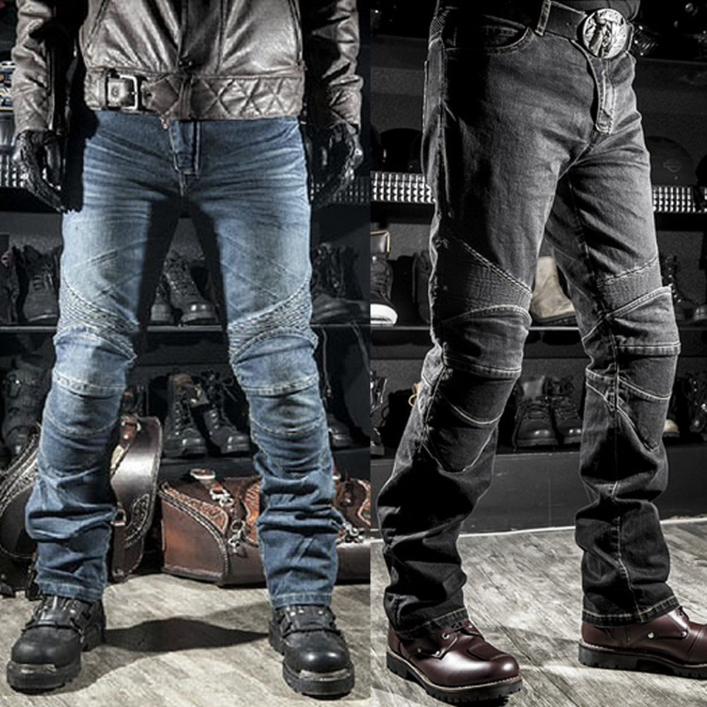 Men Jeans Embroidery Motorcycl - مراجعة Motorcycle Gear Testing وسعره