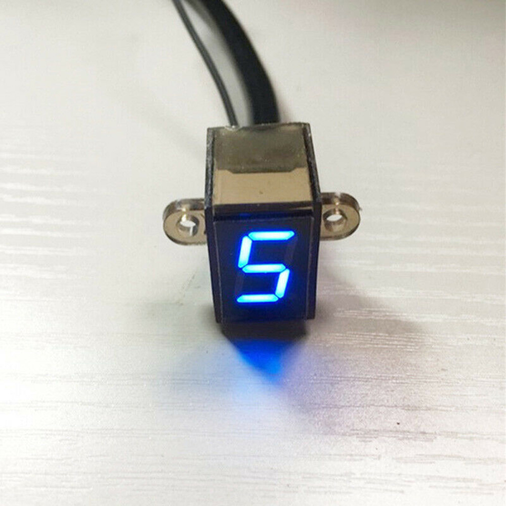LED Motorcycle Gear Indicator  - مراجعة Motorcycle Gear Blue وسعره