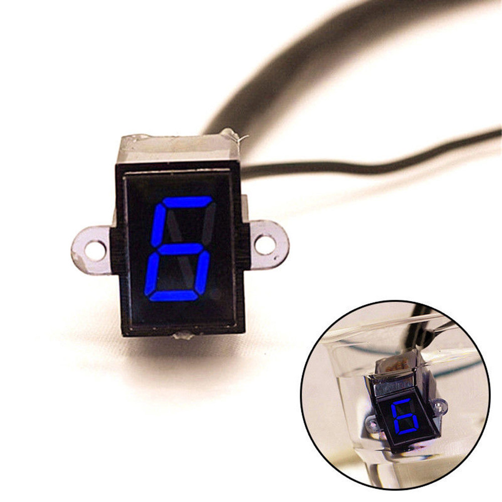 LED Motorcycle Gear Indicator  - مراجعة Motorcycle Gear Blue وسعره