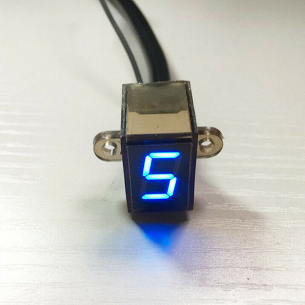 LED Motorcycle Gear Indicator  - مراجعة Motorcycle Gear Blue وسعره