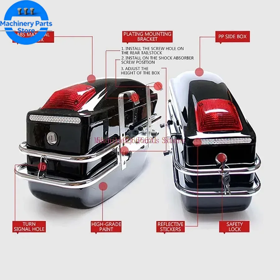 24L Motorcycle Side Boxs Lugga - مراجعة Motorcycle Gear Warehouse وسعره