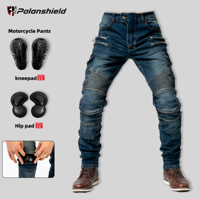 New Double Zipper Metal Style  - مراجعة Motorcycle Gear Women Pants وسعره