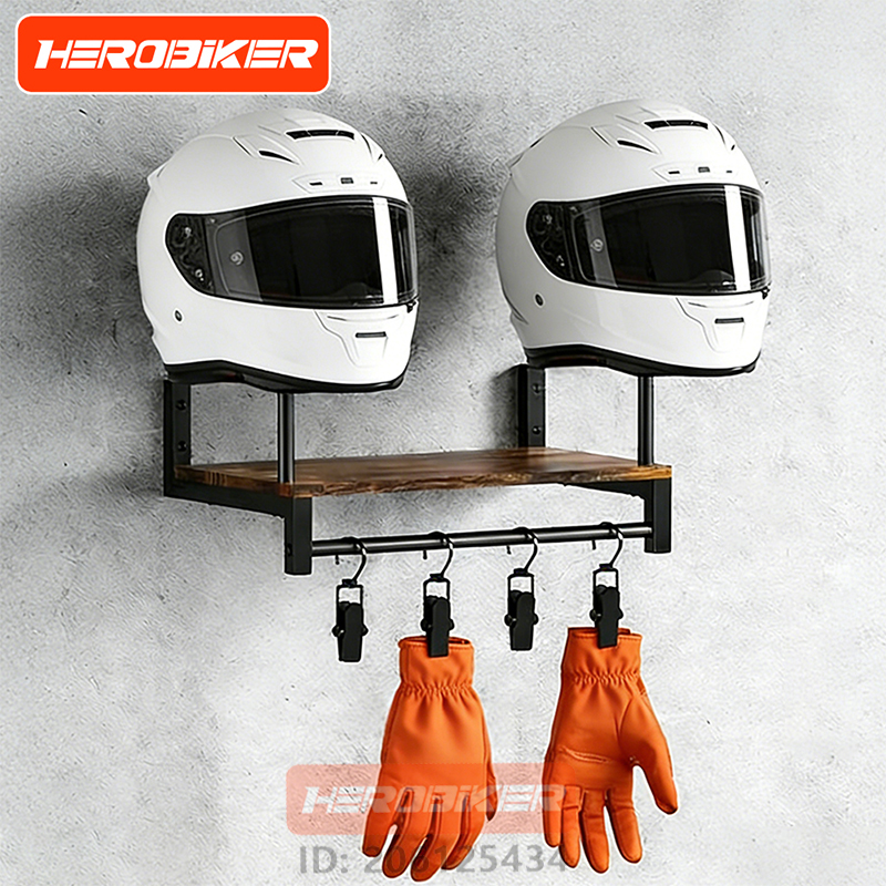 Motorcycle Helmet Wall Mount W - مراجعة Motorcycle Gear Holder وسعره
