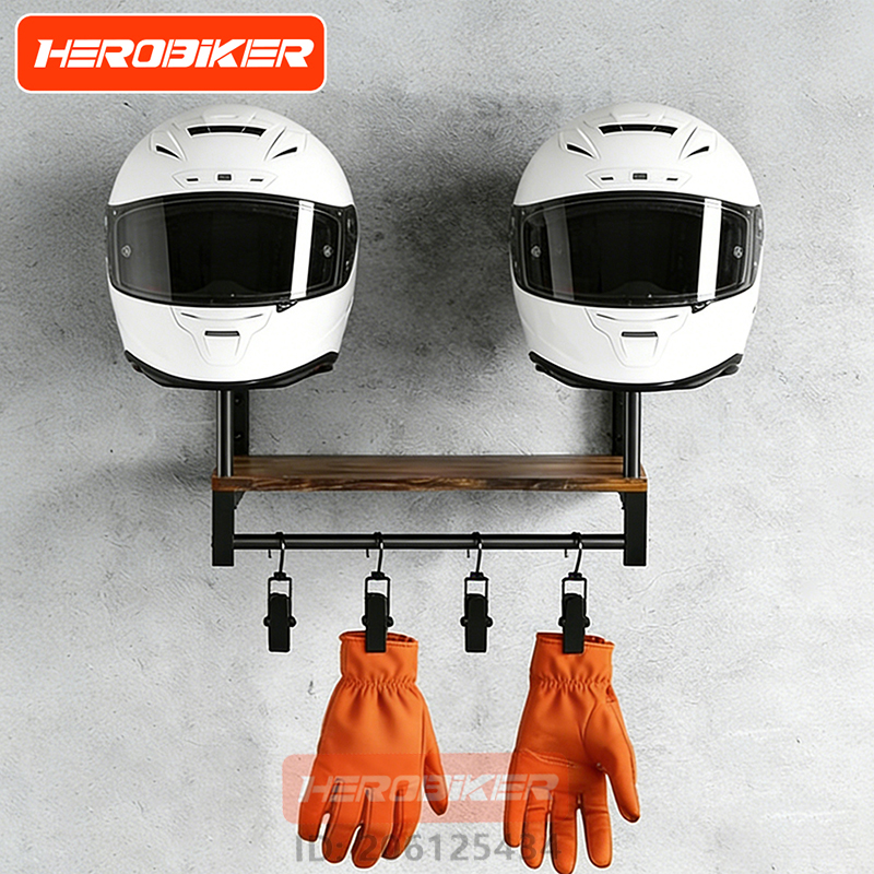 Motorcycle Helmet Wall Mount W - مراجعة Motorcycle Gear Holder وسعره