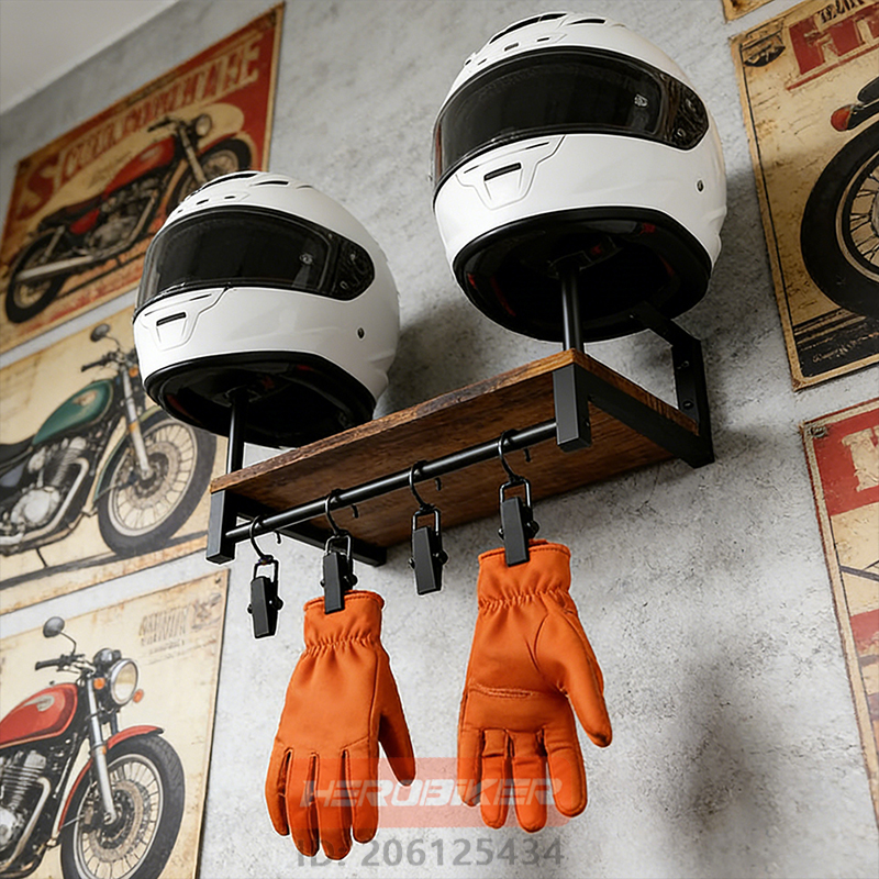 Motorcycle Helmet Wall Mount W - مراجعة Motorcycle Gear Holder وسعره