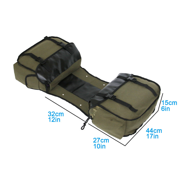 Canvas Leather Rear Saddlebag  - مراجعة Motorcycle Gear Warehouse وسعره
