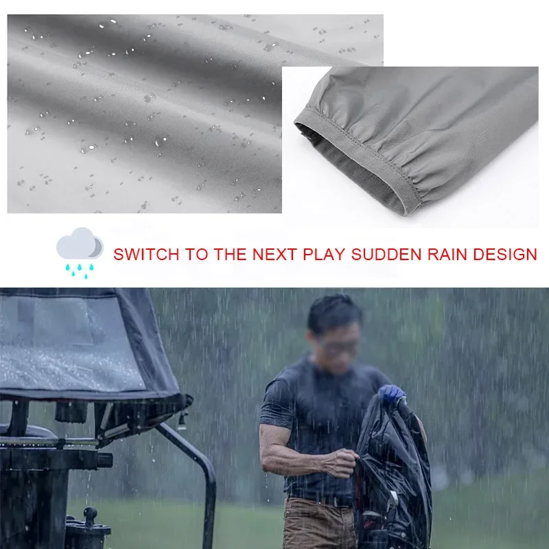 Golf Raincoat Lightweight Jack - مراجعة Motorcycle Gear Rain وسعره