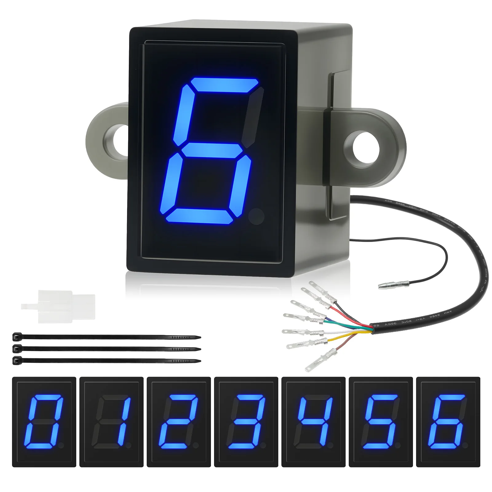 Super 6 Speed Display Universa - مراجعة Motorcycle Gear Blue وسعره