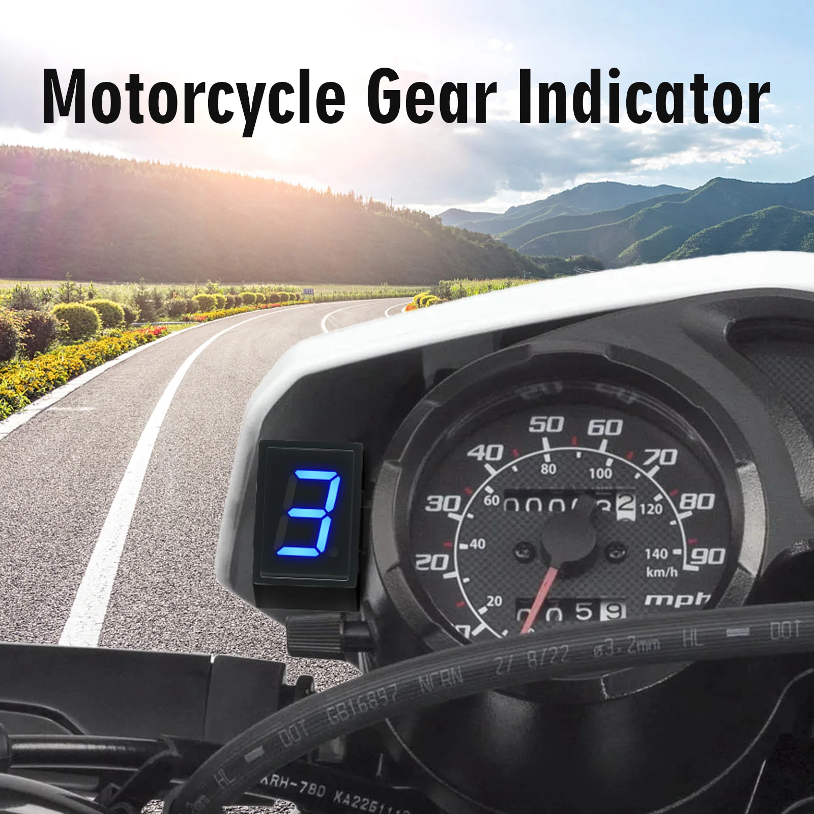Super 6 Speed Display Universa - مراجعة Motorcycle Gear Blue وسعره