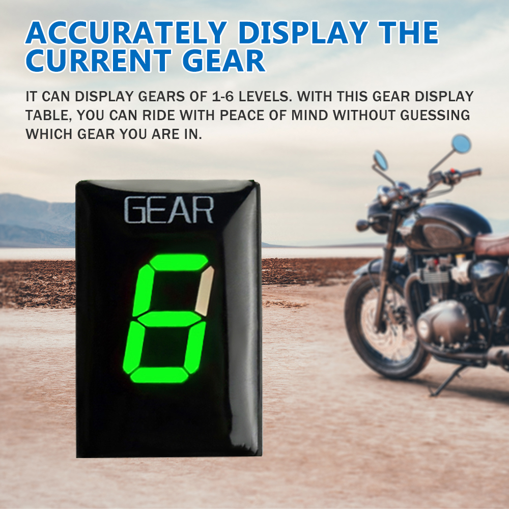 For Kawasaki ER6N ER-6F Z1000S - مراجعة Motorcycle Gear Display وسعره
