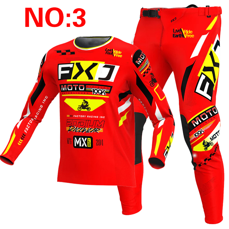 2025 FXJ motocross jersey and  - مراجعة Motorcycle Gear Blue وسعره