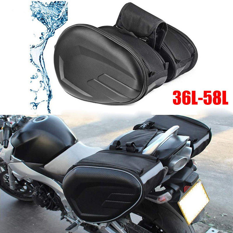 Black 36-58L Motorcycle Saddle - مراجعة Motorcycle Gear Warehouse وسعره
