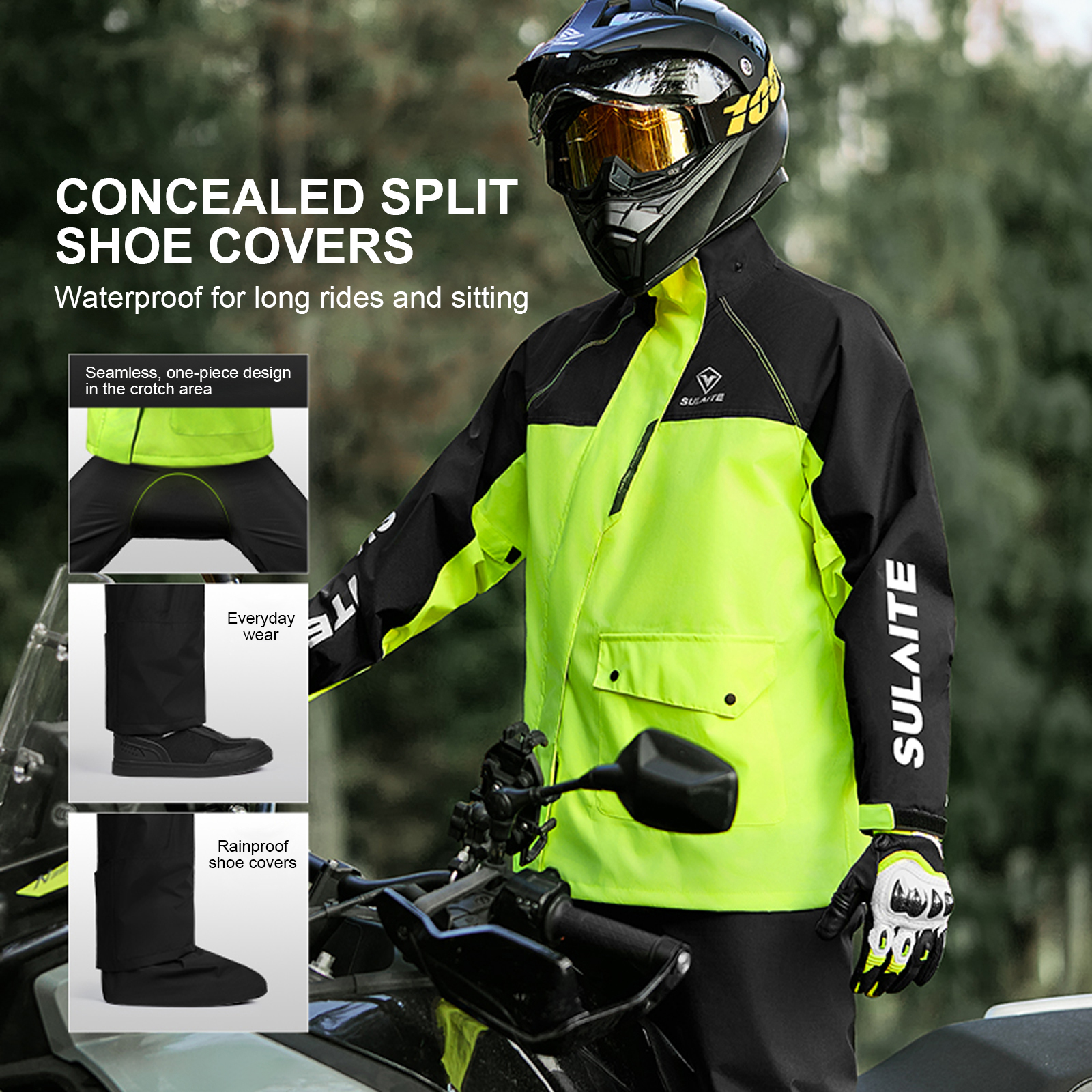 Motorcycle Rain Suit for Men & - مراجعة Motorcycle Gear Rain وسعره