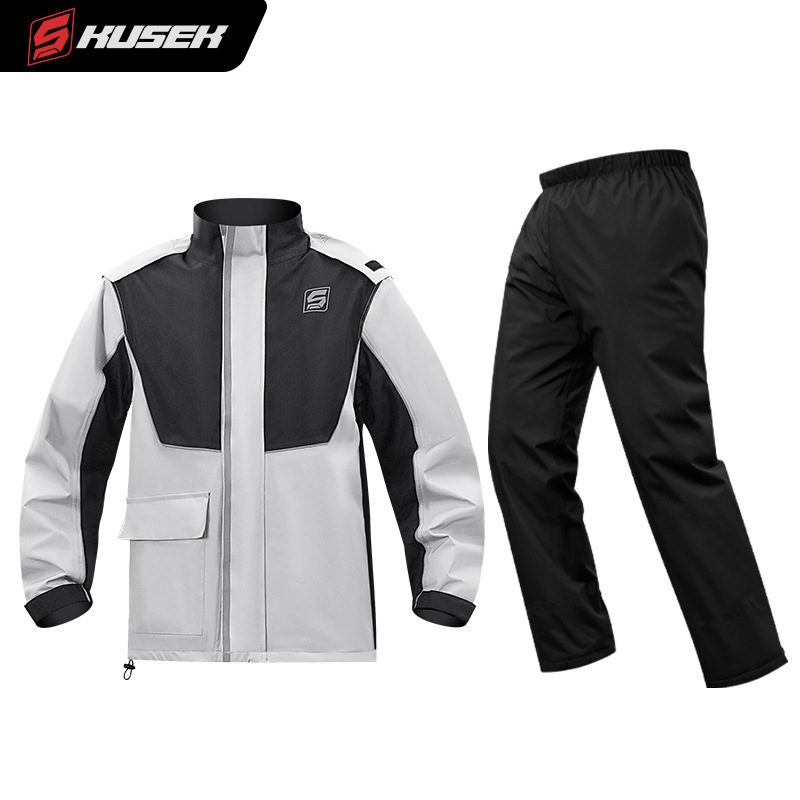 2-Piece Motorcycle Rain Suit f - مراجعة Motorcycle Gear Rain وسعره