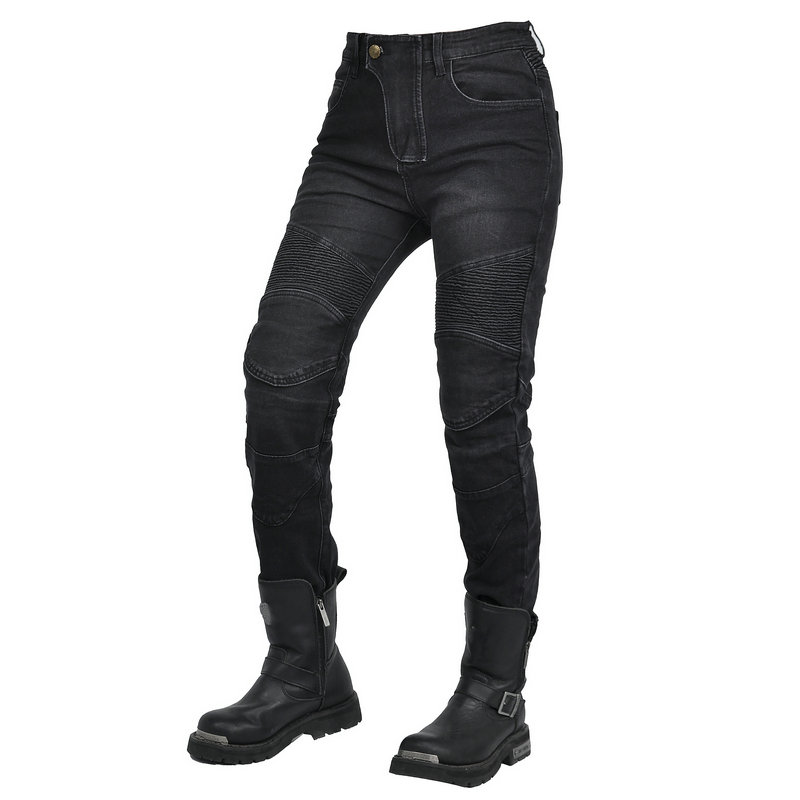 Women Jeans Embroidery Motorcy - مراجعة Motorcycle Gear Testing وسعره