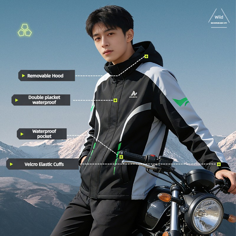 Motorcycle Rain Suit Men Water - مراجعة Motorcycle Gear Rain وسعره