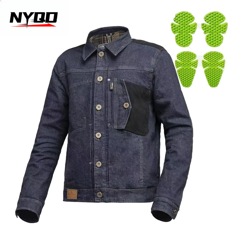 Retro Motorcycle Jeans Blue Ri - مراجعة Motorcycle Gear Blue وسعره