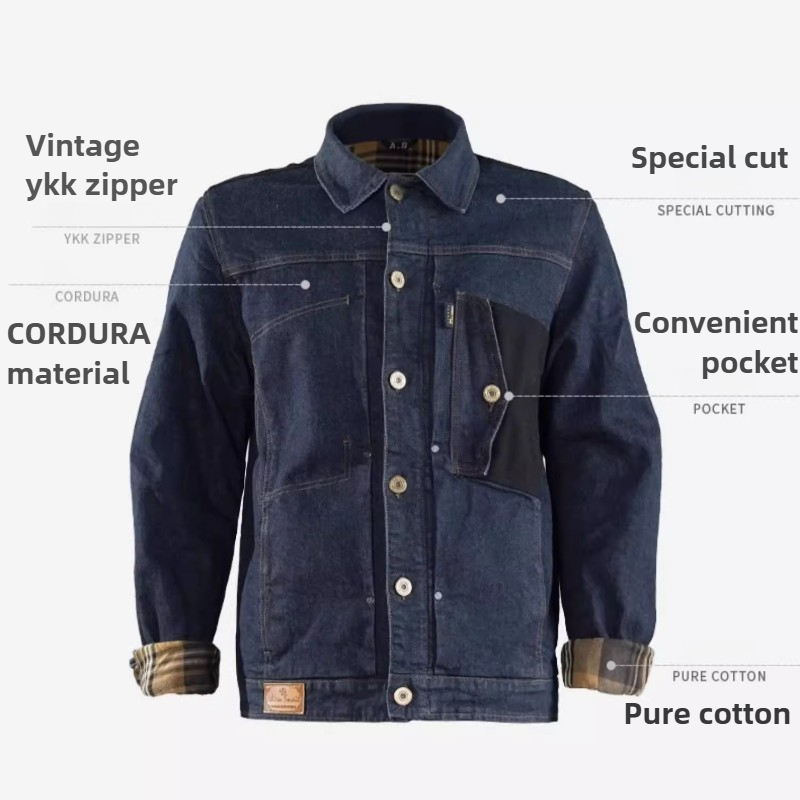 Retro Motorcycle Jeans Blue Ri - مراجعة Motorcycle Gear Blue وسعره