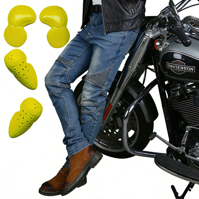 Men's Motorcycle Jeans Blue Di - مراجعة Motorcycle Gear Blue وسعره