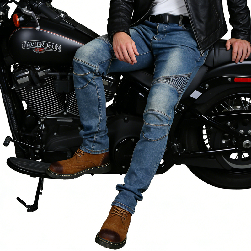 Men's Motorcycle Jeans Blue Di - مراجعة Motorcycle Gear Blue وسعره